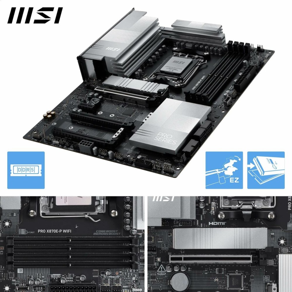 Carte Mère MSI PRO X870E-P WIFI AMD AM5 AMD AMD X870E