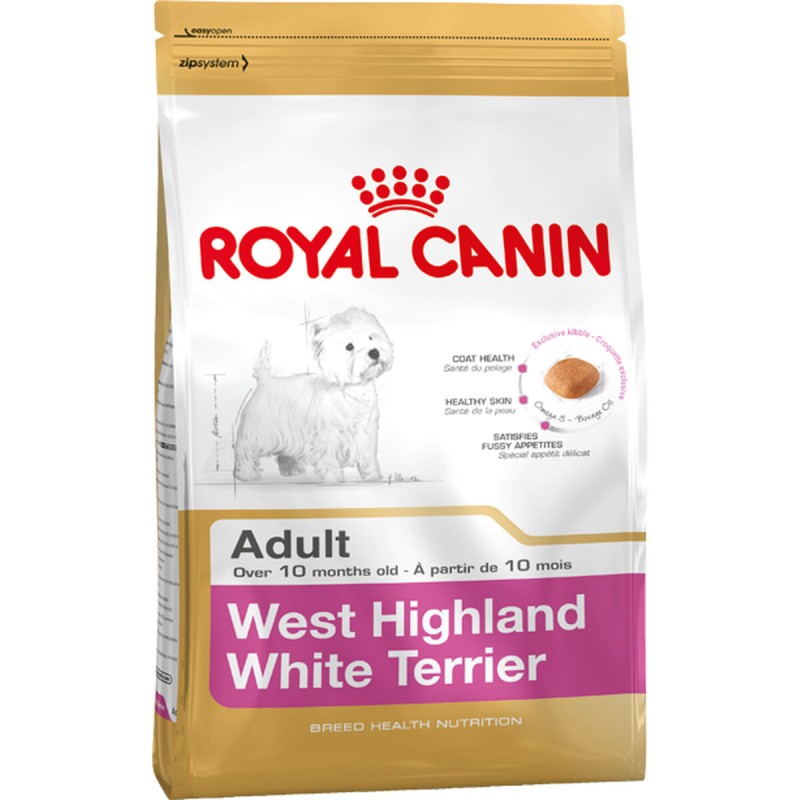 Nourriture Royal Canin West Highland White Terrier Adult Adulte Poulet Maïs Oiseaux 3 Kg