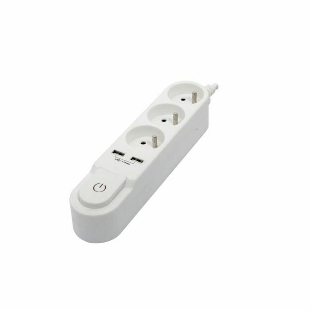3-socket plugboard with power switch Chacon (3 m)