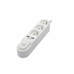 3-socket plugboard with power switch Chacon (3 m)