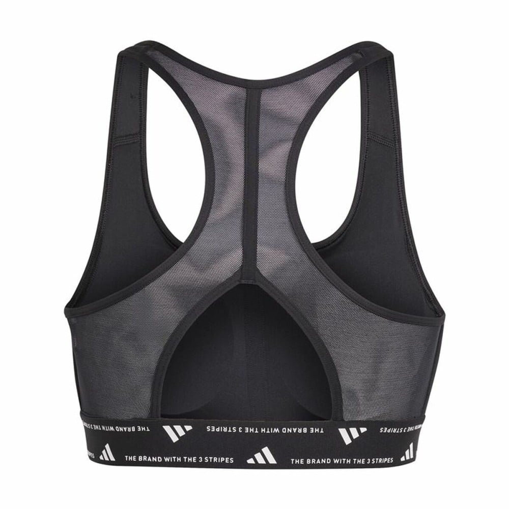 Soutien-gorge de Sport Adidas Essentials Powereact Mid Noir