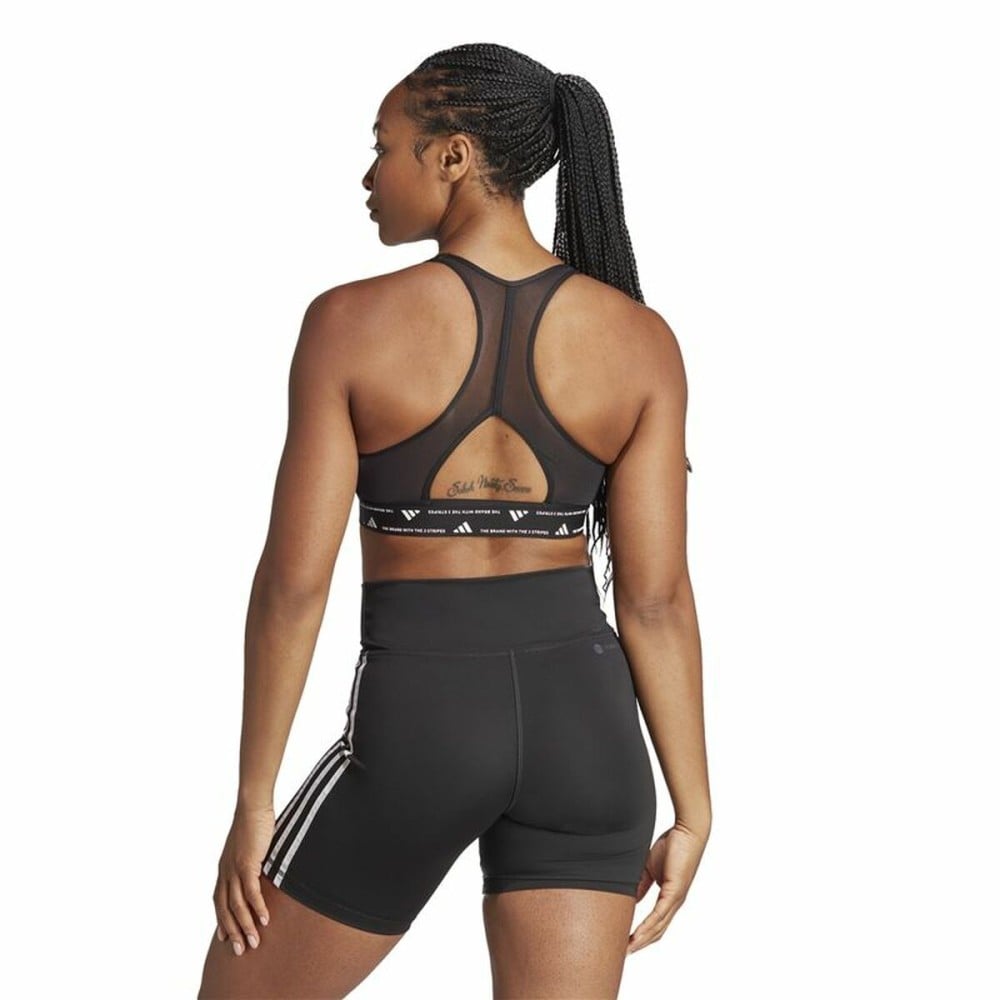 Soutien-gorge de Sport Adidas Essentials Powereact Mid Noir
