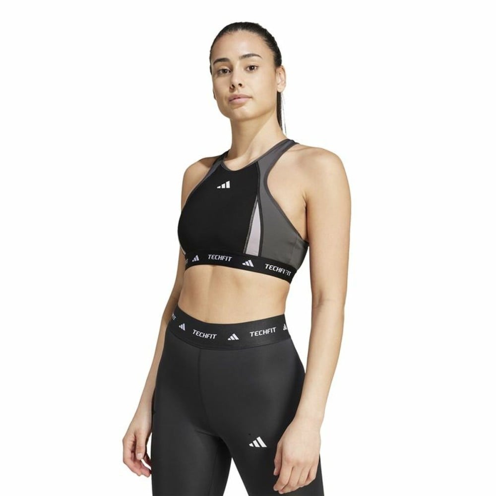 Sport-BH Adidas Techfit Schwarz