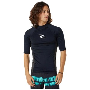 Bade-T-Shirt Rip Curl Waves pf Schwarz Brandung