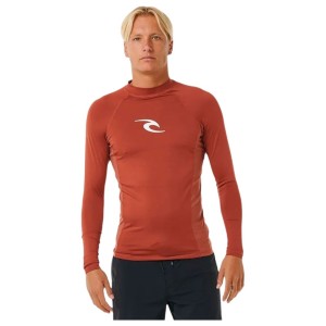 Bathing T-shirt Rip Curl Waves Upf Perf L/S Red Surf