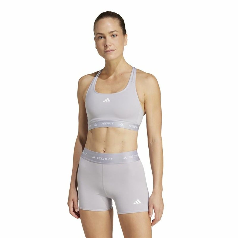 Soutien-gorge de Sport Adidas Techfit Gris