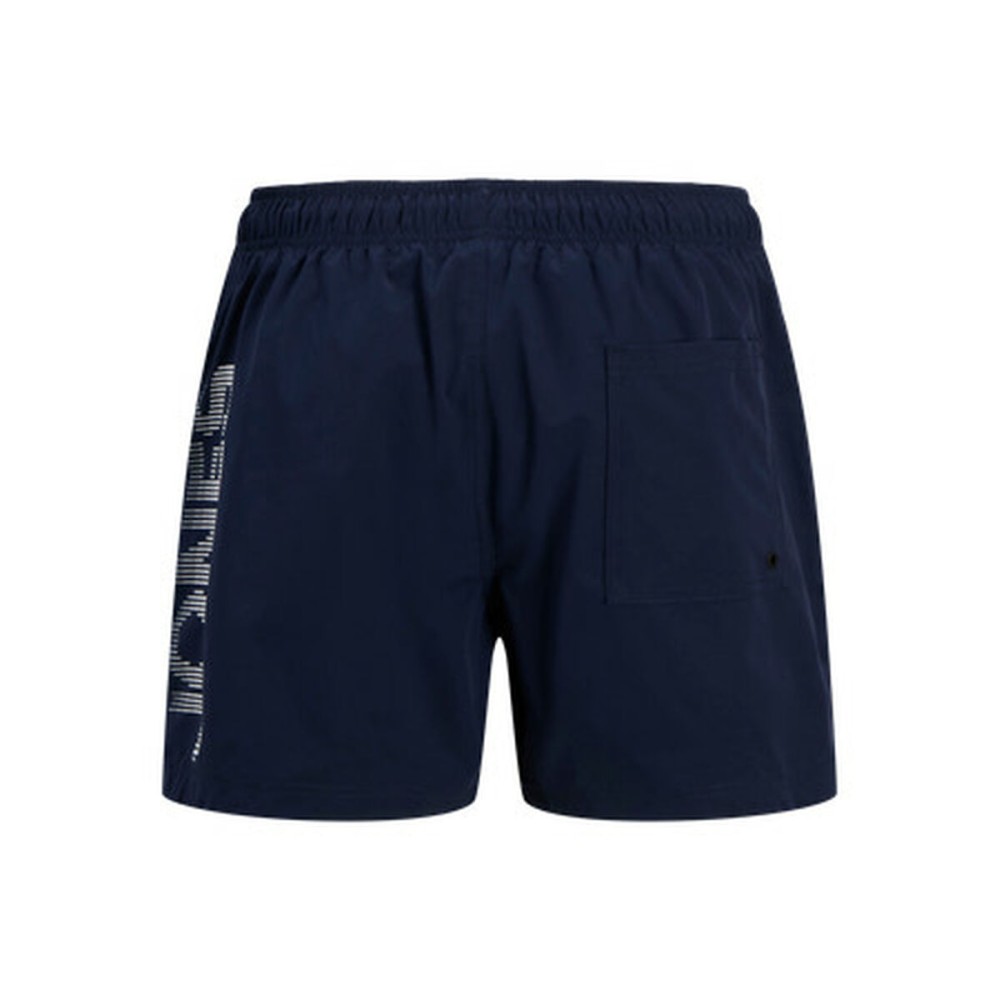 Herren Badehose Jack & Jones JPSTMAUI JJSWIM SPLICE LOGO AKM Marineblau