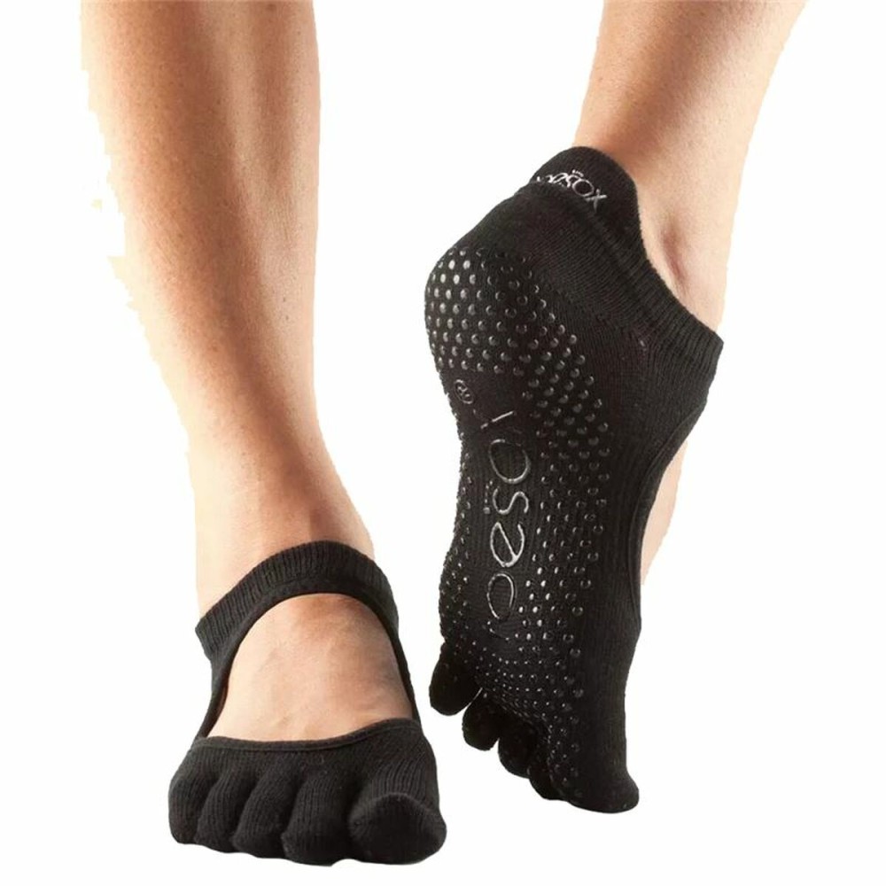 Chaussettes Antidérapantes Atipick Noir Yoga