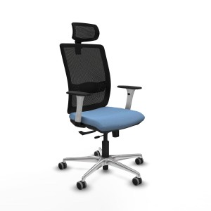 Chaise de Bureau Piqueras y Crespo 1B086G2 Bleu ciel