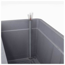 Pot Deroma Anthracite 38 x 38 x 39 cm Plastique Carré Seau 38 cm