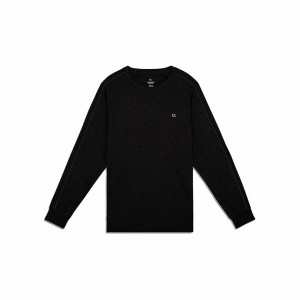 Herren Sweater ohne Kapuze Calvin Klein Schwarz