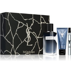 Men's Perfume Set YSL Y 100Ml Edp Vapo EDP 3 Pieces