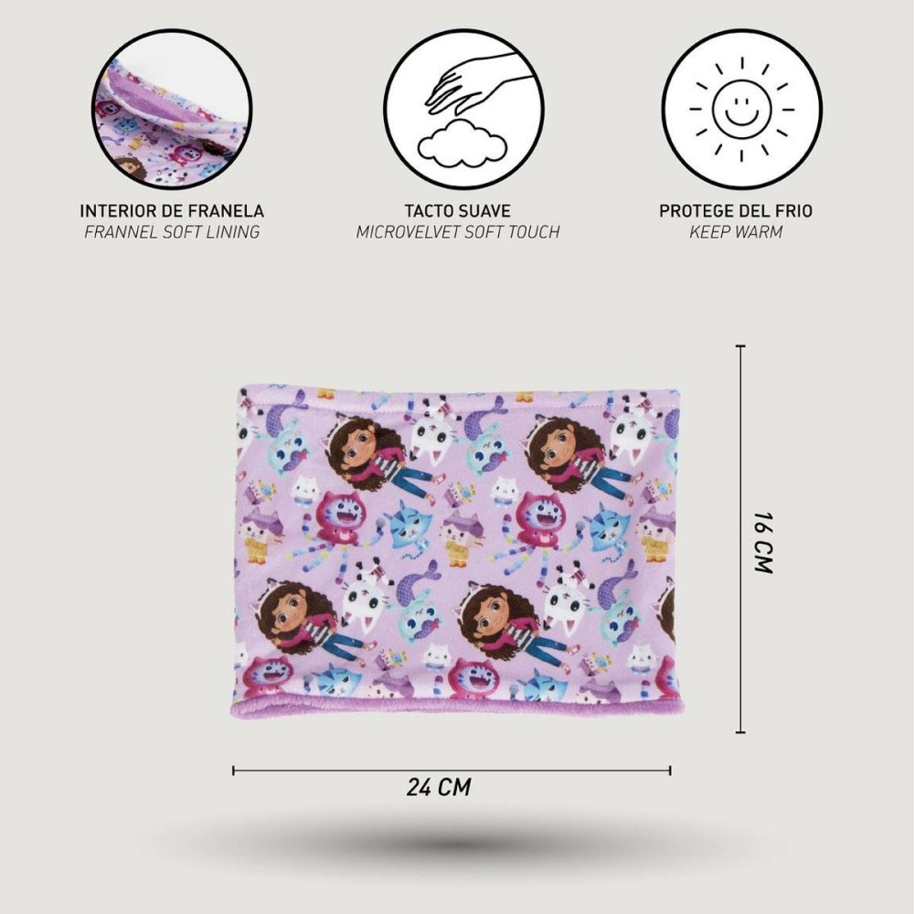 Snood polaire Gabby's Dollhouse Violet