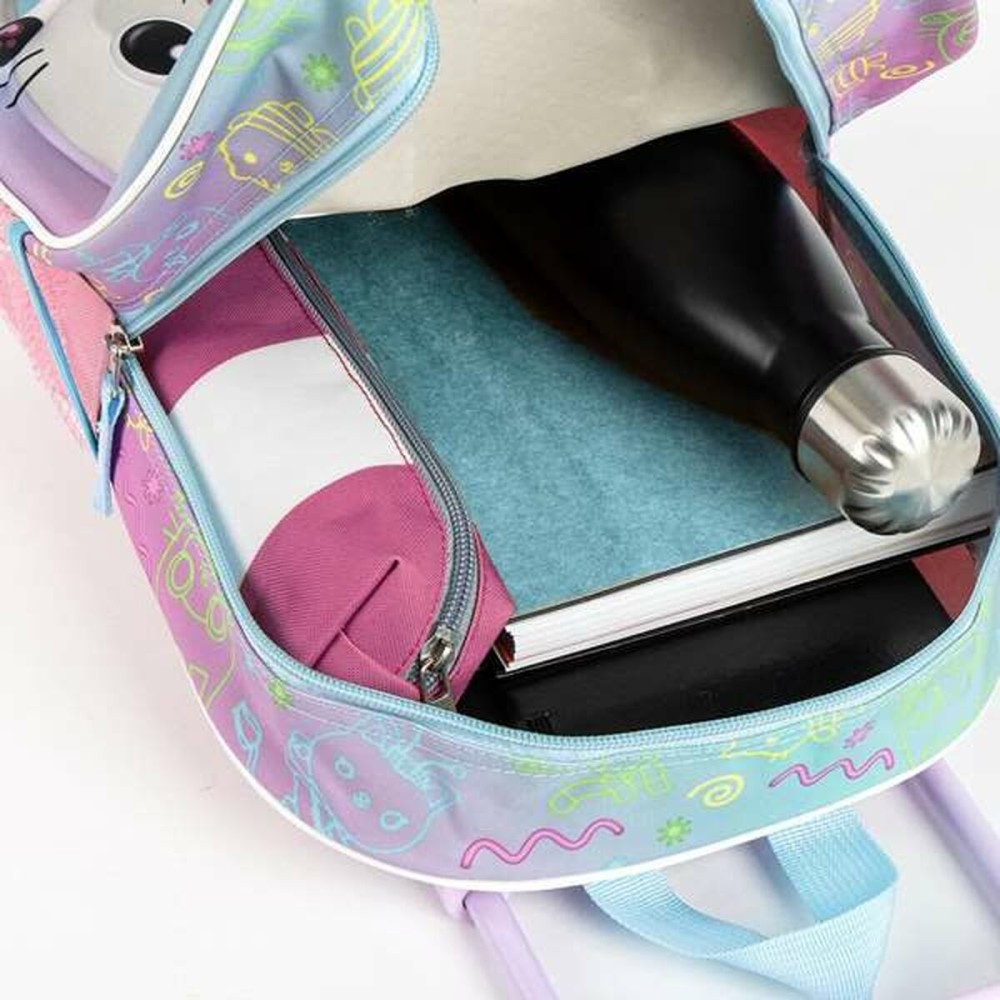Schulrucksack 3D mit Rädern Gabby's Dollhouse Rosa 25,0 x 31,0 x 10,0 cm