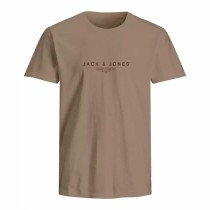 Herren Kurzarm-T-Shirt Jack & Jones Hellbraun