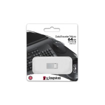 USB stick Kingston DTMC3G2/64GB Silver 64 GB (1 Unit)