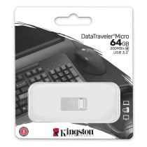 USB stick Kingston DTMC3G2/64GB Silver 64 GB (1 Unit)