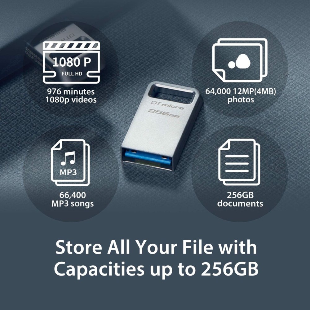 USB stick Kingston DTMC3G2/64GB Silver 64 GB (1 Unit)