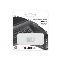 USB Pendrive Kingston DTMC3G2/64GB Silberfarben 64 GB (1 Stück)