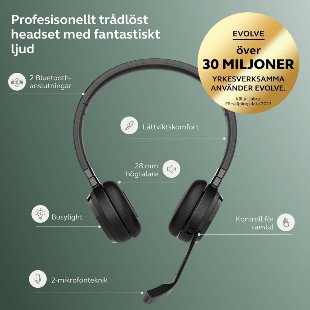 Casques avec Microphone Jabra Noir