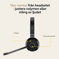 Casques avec Microphone Jabra Noir