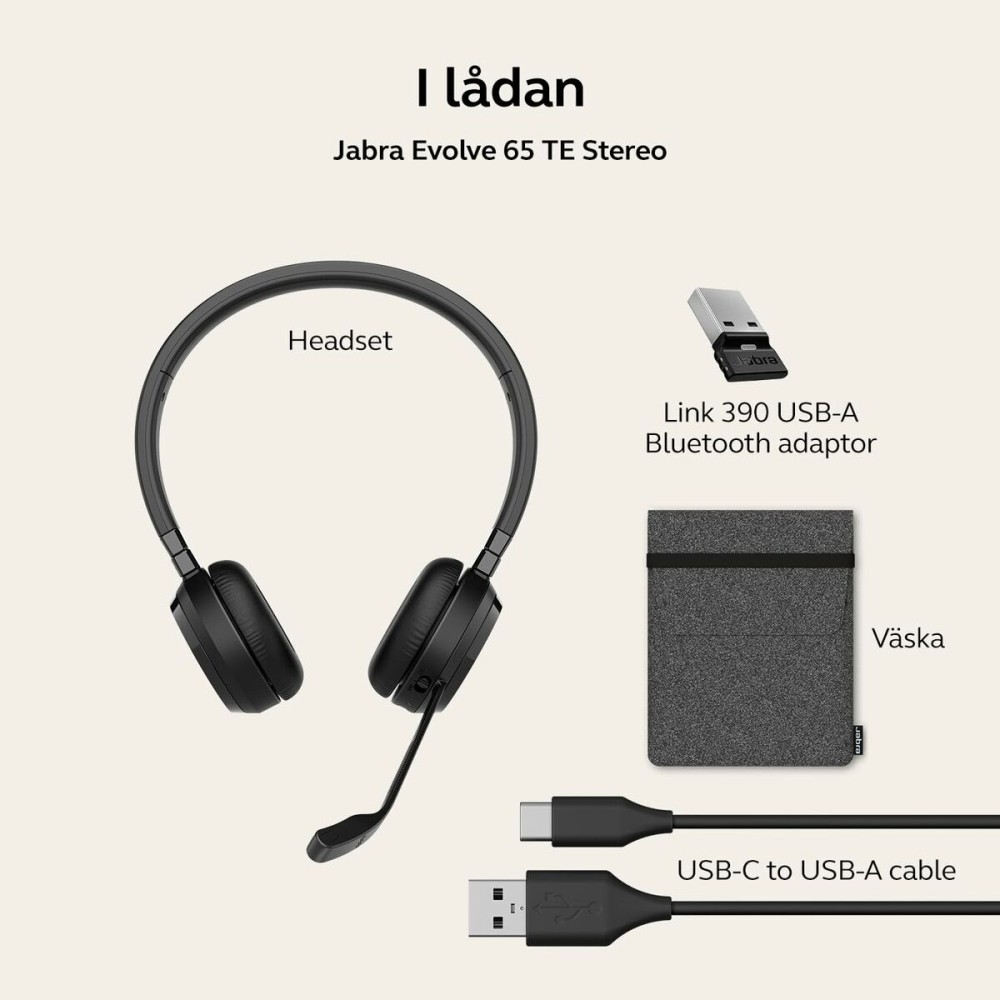 Casques avec Microphone Jabra Noir