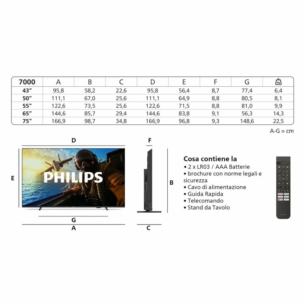 Smart TV Philips 50PUS7000 50" 4K Ultra HD LED HDR