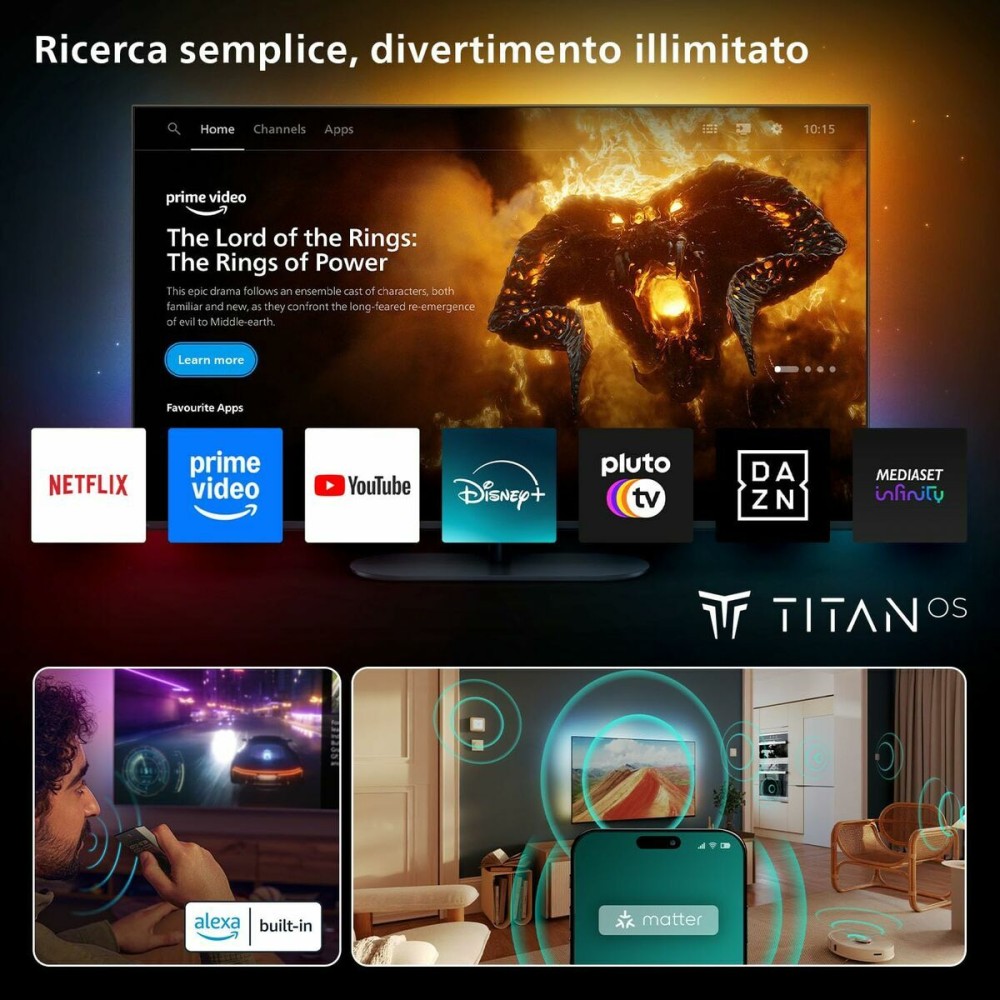 Smart TV Philips 55PUS9010 55" 4K Ultra HD LED HDR QLED