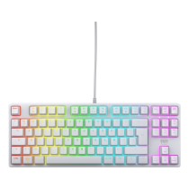 Tastatur mit Maus Cherry Weiß AZERTY