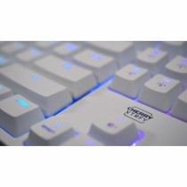 Tastatur mit Maus Cherry Weiß AZERTY