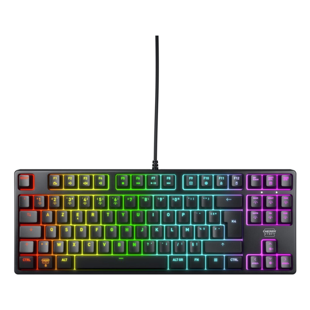 Tastatur mit Maus Cherry Schwarz AZERTY