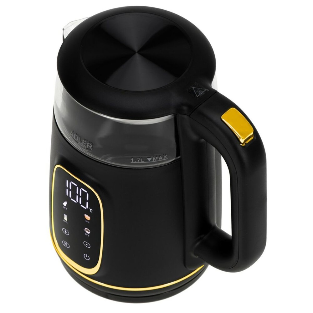 Wasserkocher Adler AD 1305bg Schwarz Gold 2200 W 1,7 L