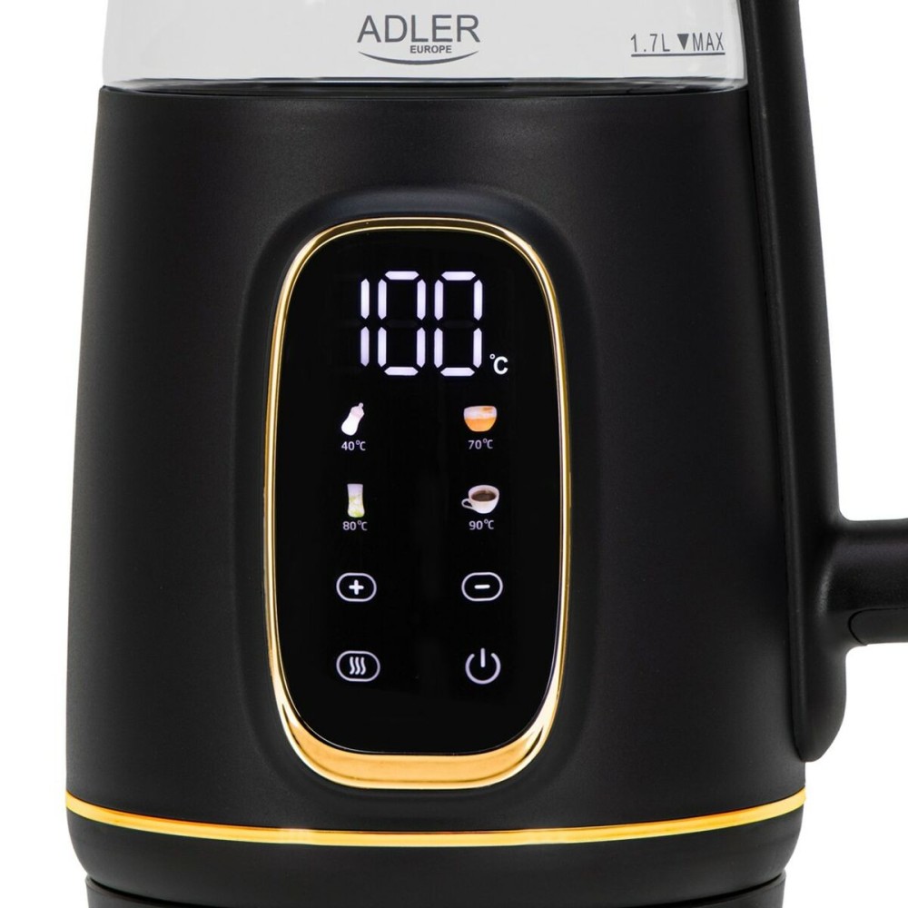 Wasserkocher Adler AD 1305bg Schwarz Gold 2200 W 1,7 L