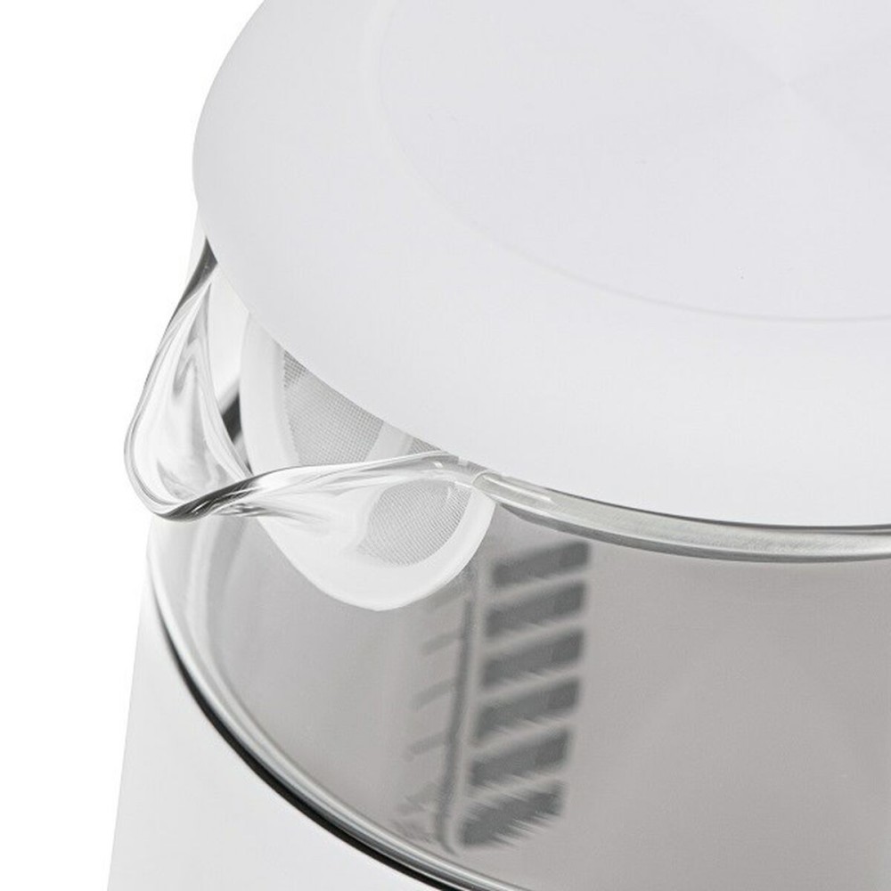 Wasserkocher Adler AD 1305ws Weiß Silberfarben 2200 W 1,7 L
