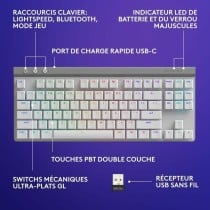 Clavier Bluetooth Logitech G515 Blanc