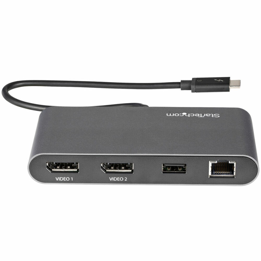 Station d'acceuil Startech TB3DKM2DPL 4K Ultra HD Gigabit Ethernet
