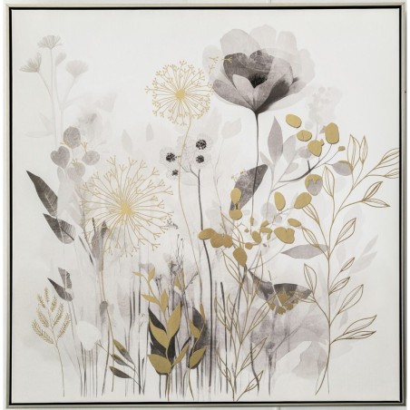 Painting Romimex Canvas Flowers 83 x 83 x 5 cm