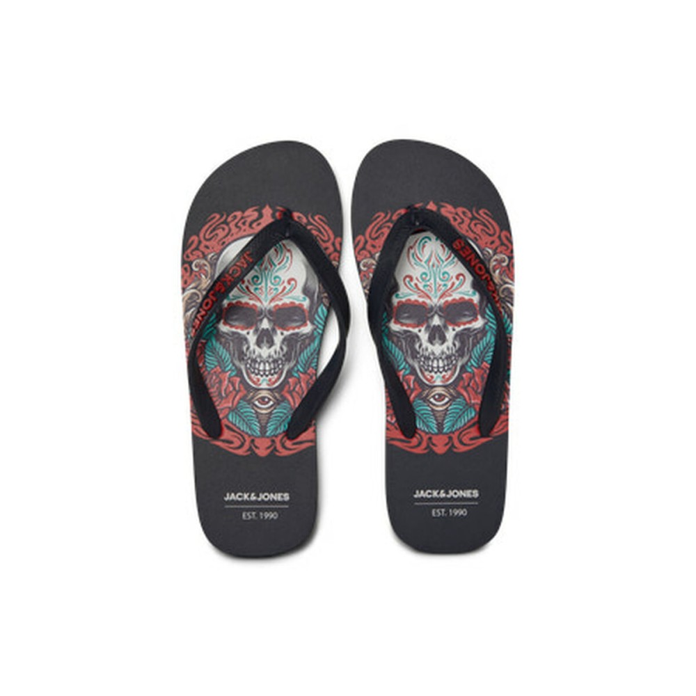 Flip Flops für Männer Jack & Jones JFWSKULLS Schwarz