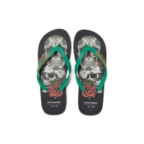 Flip Flops für Männer Jack & Jones JFWSKULLS FLIP FLOP 12280854 Schwarz