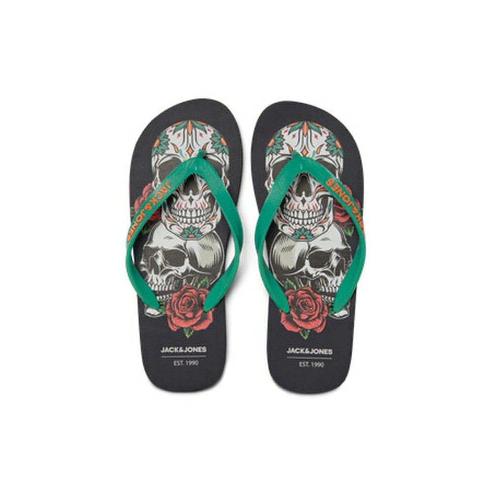 Flip Flops für Männer Jack & Jones JFWSKULLS FLIP FLOP 12280854 Schwarz