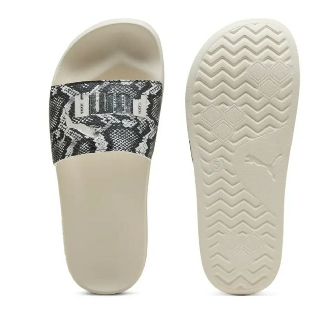 Women's Flip Flops Puma Leadcat 2.0 Snake Chic SS25 400680 02 Beige