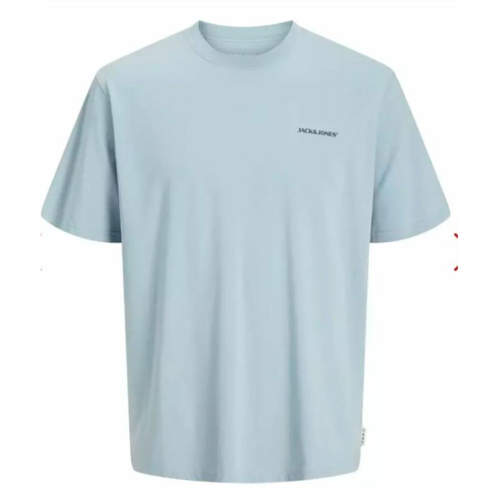 Herren Kurzarm-T-Shirt Jack & Jones JCOPACER BACK PRINT TEE 12273297 Blau