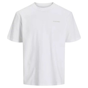 Herren Kurzarm-T-Shirt Jack & Jones JCOPACER BACK PRINT TEE 12273297 Weiß