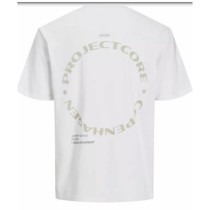 Herren Kurzarm-T-Shirt Jack & Jones JCOPACER BACK PRINT TEE 12273297 Weiß