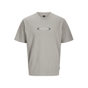Men’s Short Sleeve T-Shirt Jack & Jones JCOPACER BRANDING PRINT 12273880 Grey