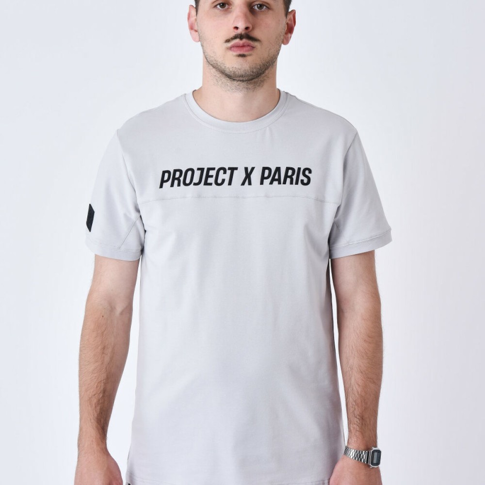 T-shirt à manches courtes homme Project X Paris PROJECT T- SHIRT 2510175 LS Gris