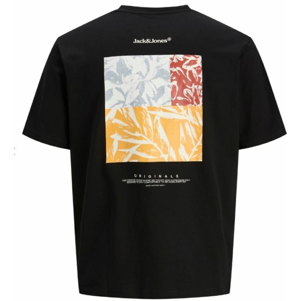 Herren Kurzarm-T-Shirt Jack & Jones JORSPLIT BACK TEE 12272996 Schwarz