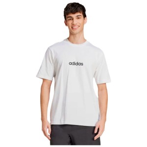 T-shirt à manches courtes homme Adidas M LIN SJ T JE9000 Blanc
