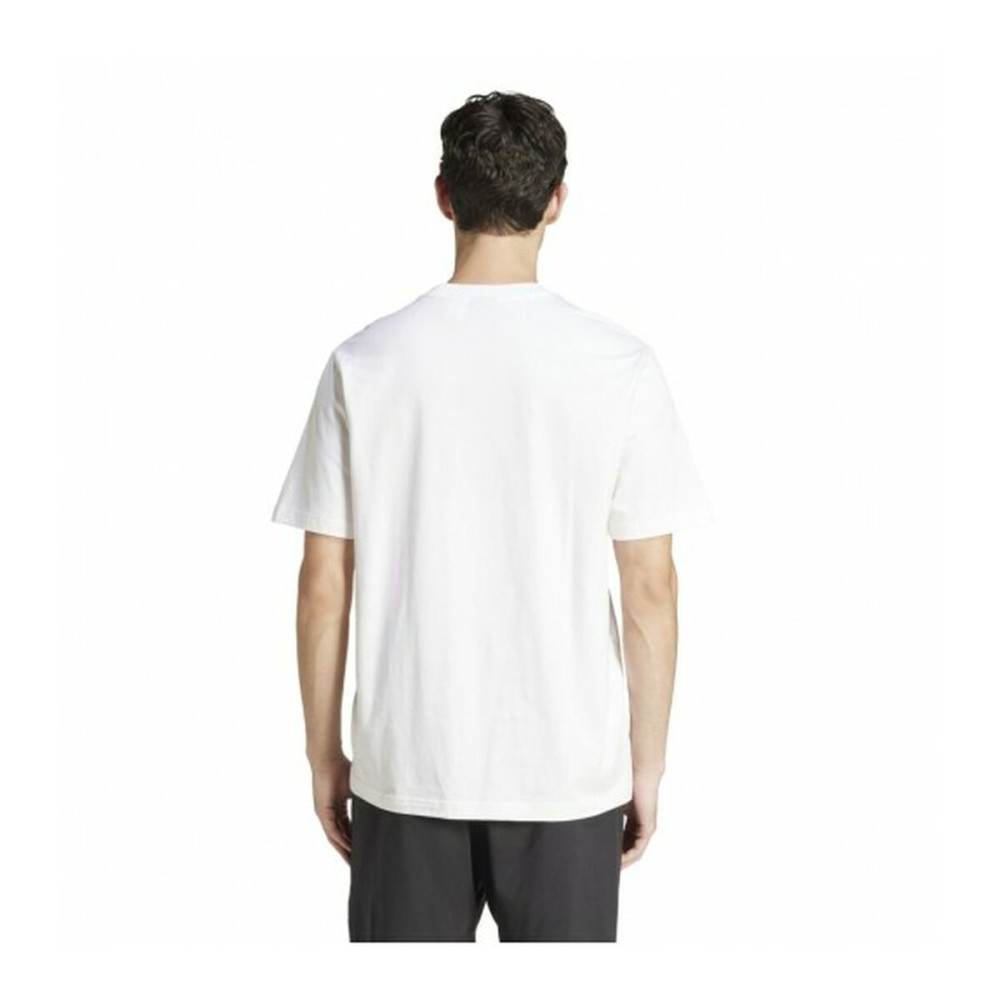 T-shirt à manches courtes homme Adidas M LIN SJ T JE9000 Blanc