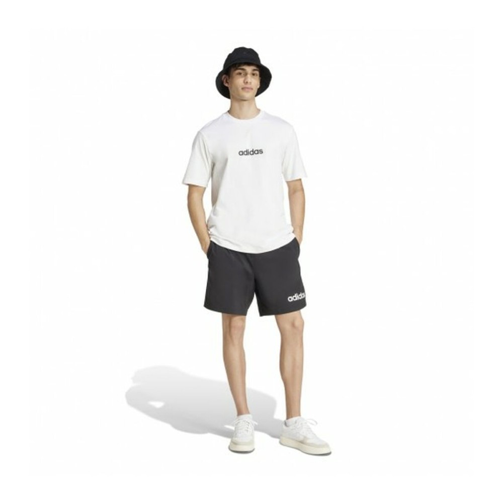 T-shirt à manches courtes homme Adidas M LIN SJ T JE9000 Blanc